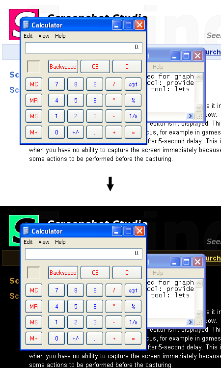 Color inversion tool example